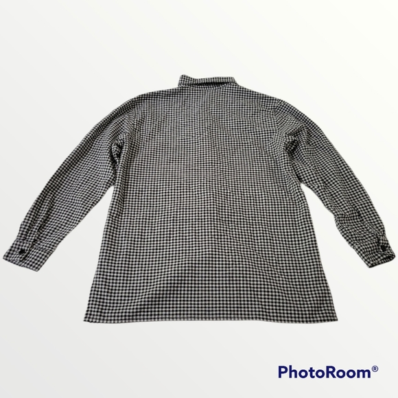 Vintage Checkered Plaid Long Sleeve Button Up - Picture 4 of 4